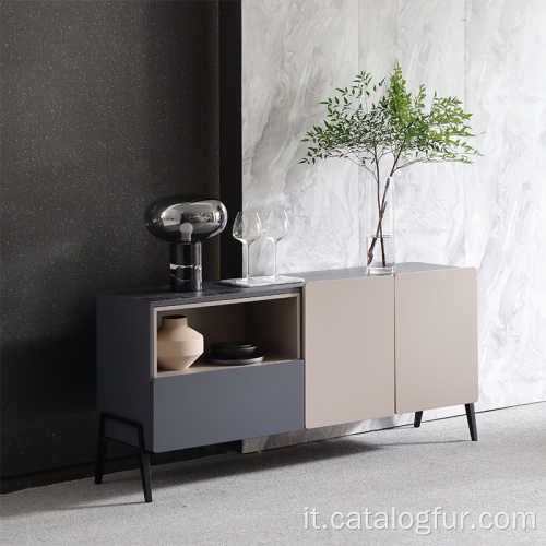 Credenza nordica in legno per buffet credenza di lusso